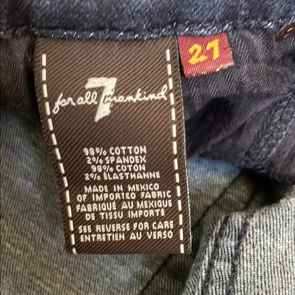 7 for all man kind Women's Blue Jeans - Picture 6 of 6